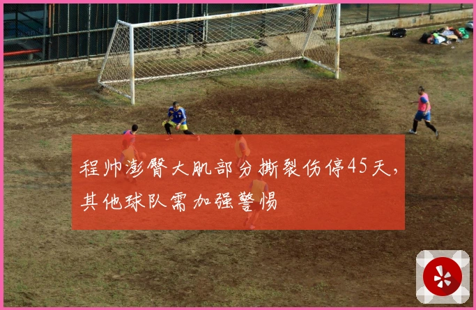 程帅澎臀大肌部分撕裂伤停45天，其他球队需加强警惕